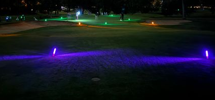 parcours de golf nocturne